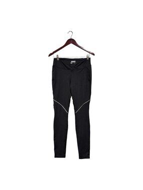 Swix Womens Black Training Running Tights Reflective  Athletic Cross Front Sz S